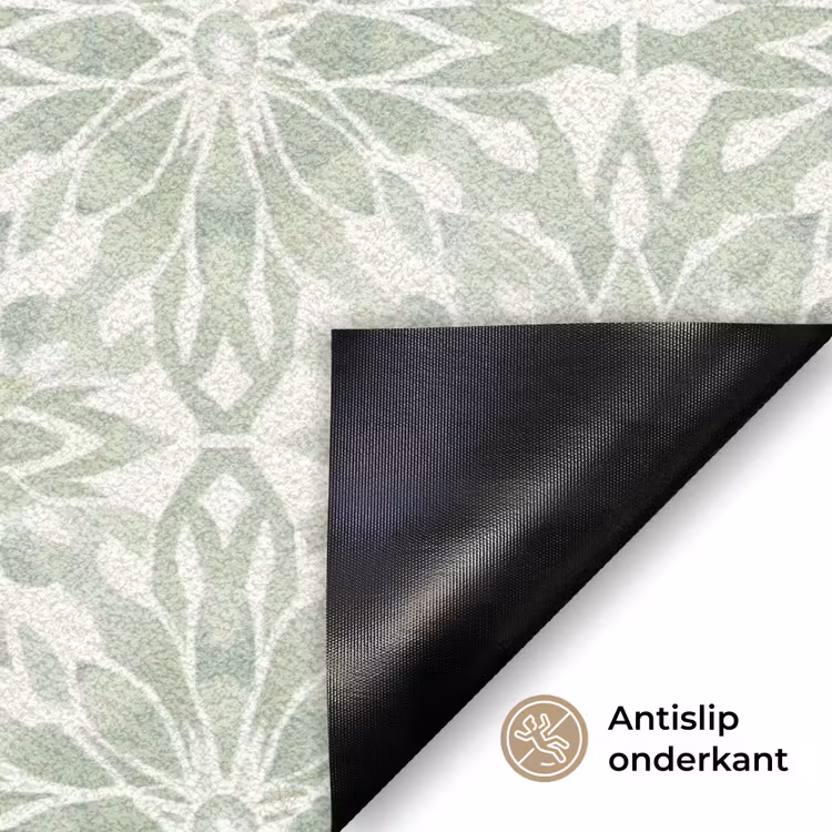 Deurmat - Saliegroen - Symmetrisch - Mandala - Ornament - Patroon — 6