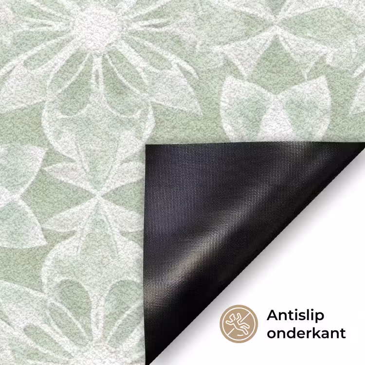 Deurmat - Saliegroen - Symmetrisch - Mandala - Ornament - Patroon — 6