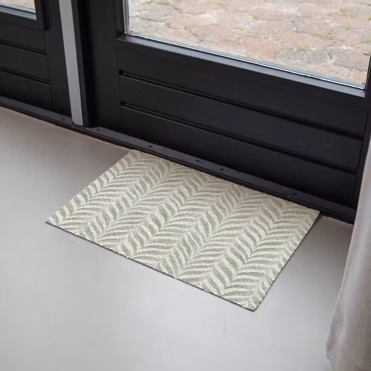 Deurmat - Saliegroen - Visgraat - Organisch - Penseelstreken - Patroon — 2