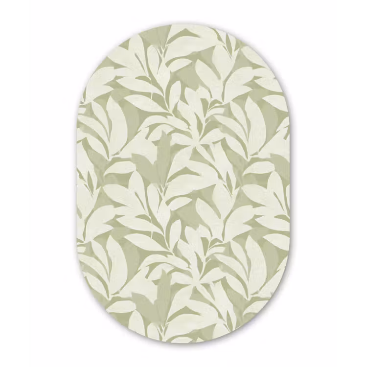 Muurovaal - Saliegroen - Botanisch - Minimalistisch - Patroon — 3