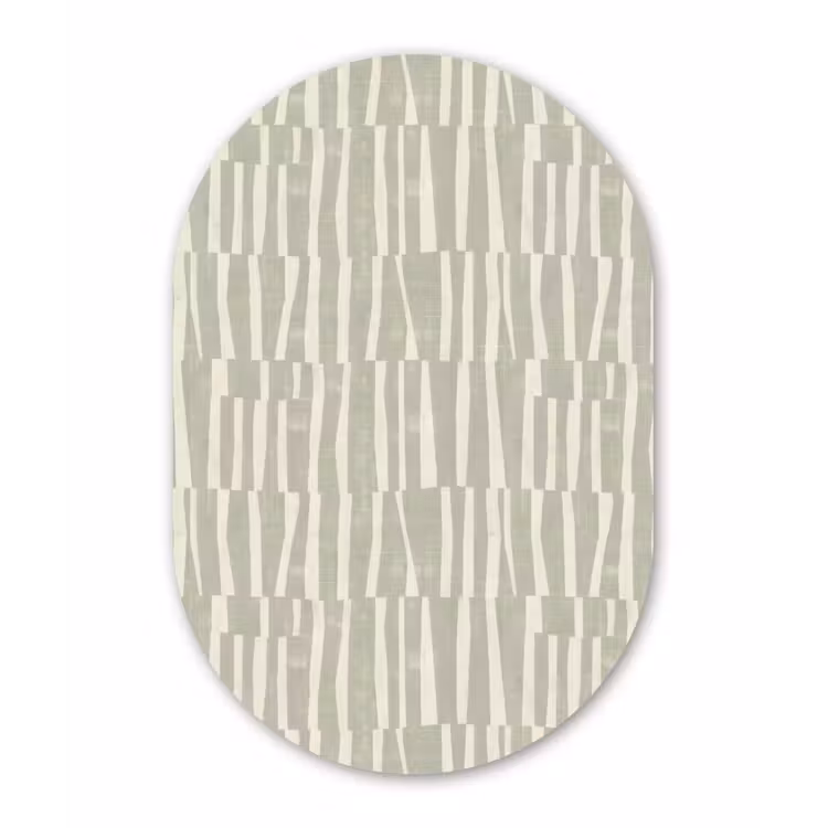 Muurovaal - Saliegroen - Strepen - Geometrisch - Textuur - Patroon — 3