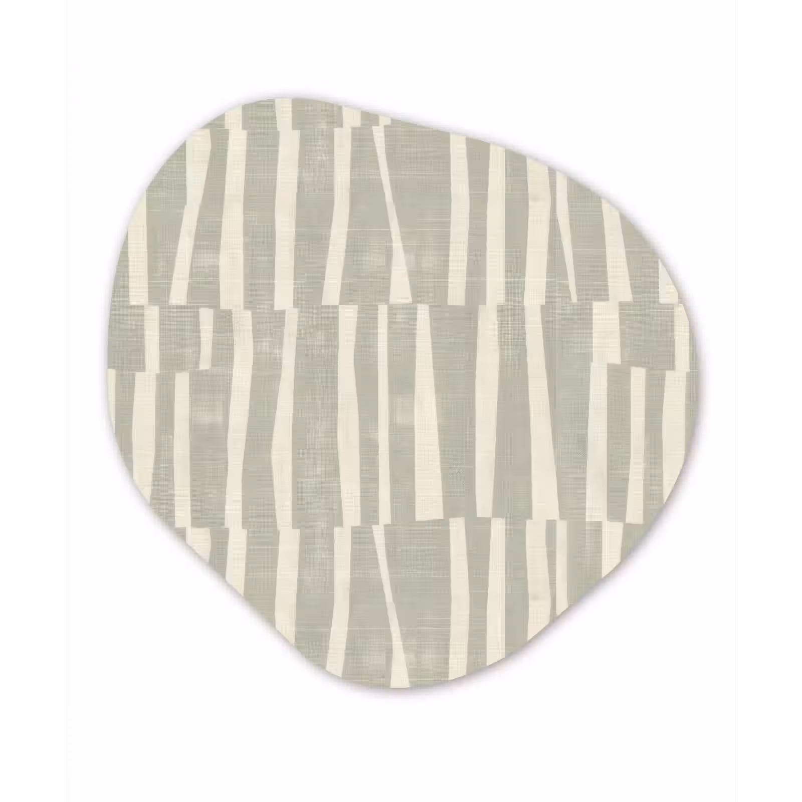 Organisch schilderij glas - Saliegroen - Strepen - Geometrisch - Textuur - Patroon — 1