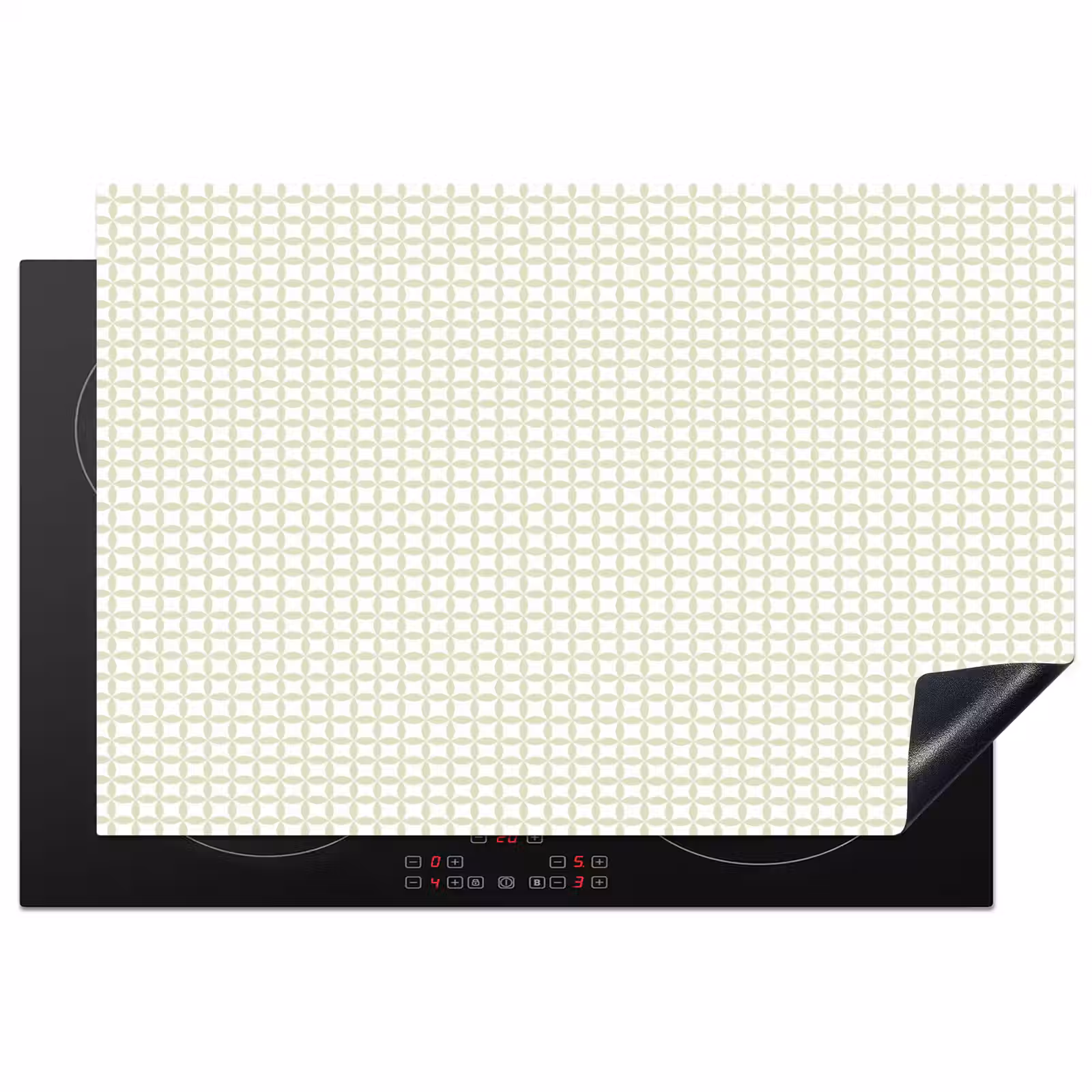 Inductiebeschermer - Saliegroen - Geometrisch - Cirkels - Patroon — 1