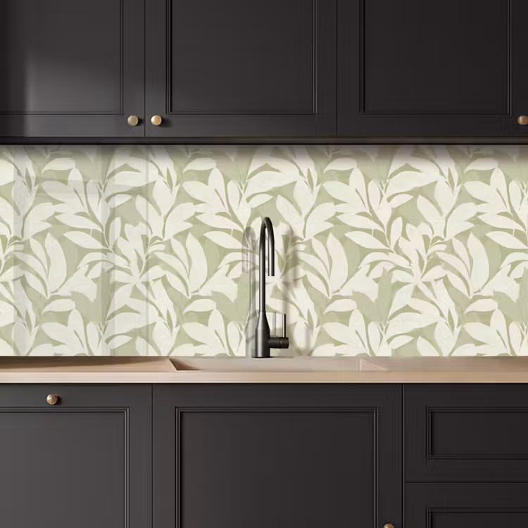 Keuken achterwand - Saliegroen - Botanisch - Minimalistisch - Patroon — 6