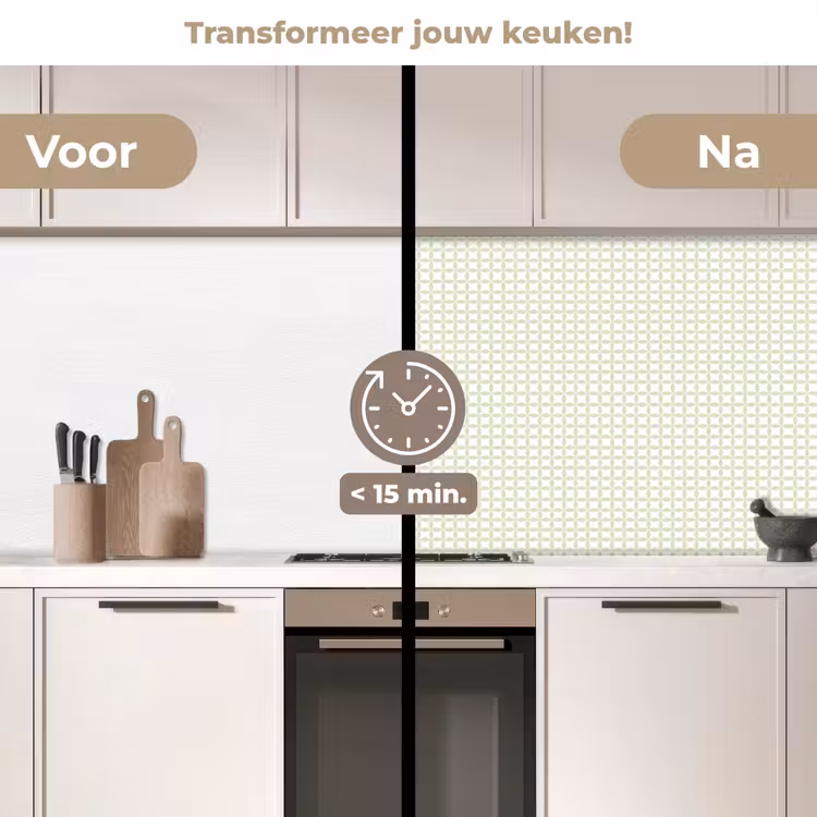 Keuken achterwand - Saliegroen - Geometrisch - Cirkels - Patroon — 3