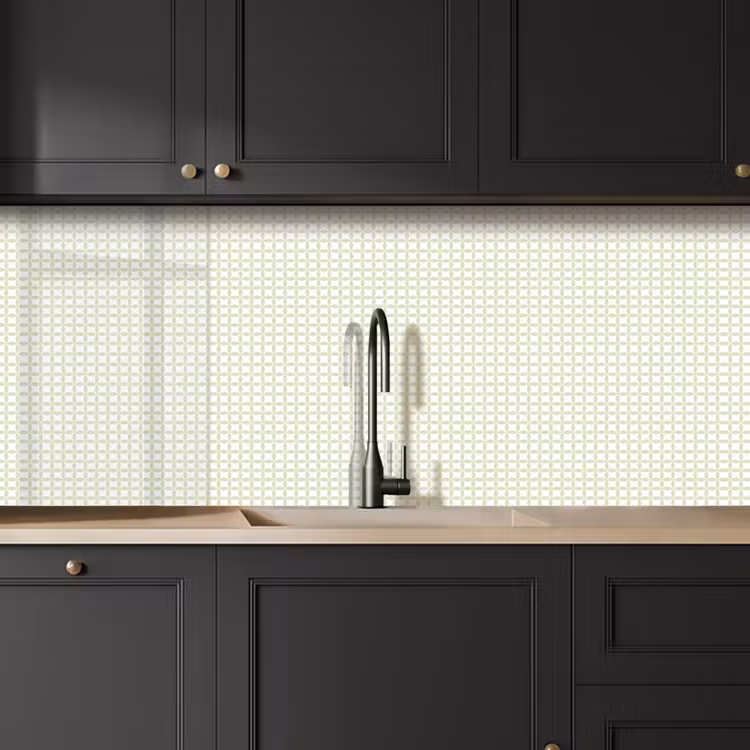 Keuken achterwand - Saliegroen - Geometrisch - Cirkels - Patroon — 6