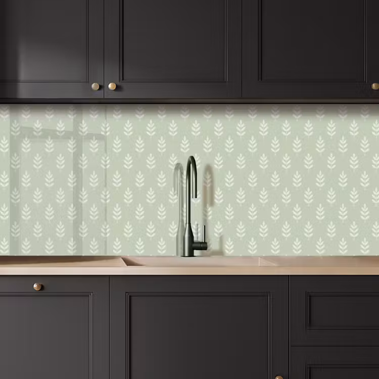 Keuken achterwand - Saliegroen - Botanisch - Takjes - Minimalistisch - Patroon — 6