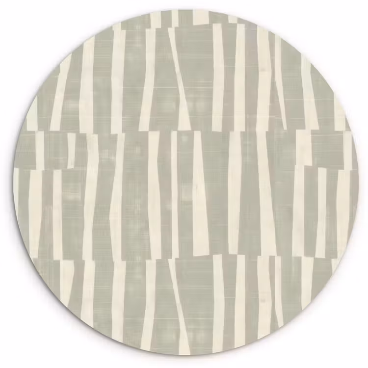 Muurcirkel - Saliegroen - Strepen - Geometrisch - Textuur - Patroon — 1
