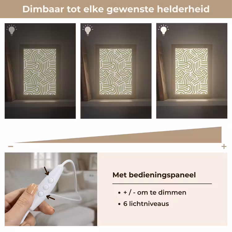 Gepersonaliseerd Lightbox - Saliegroen - Abstract - Bogen - Handgetekend - Patroon — 8