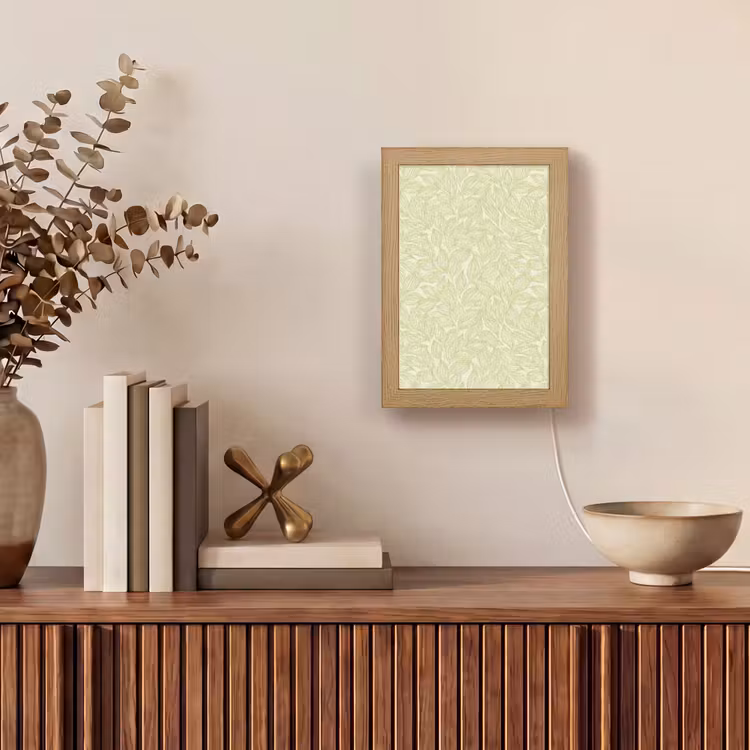 Gepersonaliseerd Lightbox - Saliegroen - Botanisch - Bladeren - Handgetekend - Patroon — 4