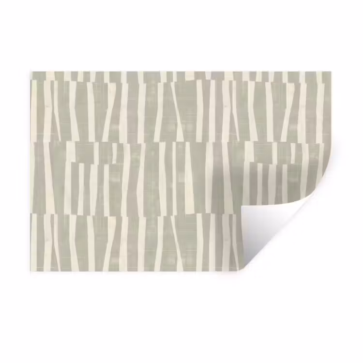 Muursticker - Saliegroen - Strepen - Geometrisch - Textuur - Patroon — 1
