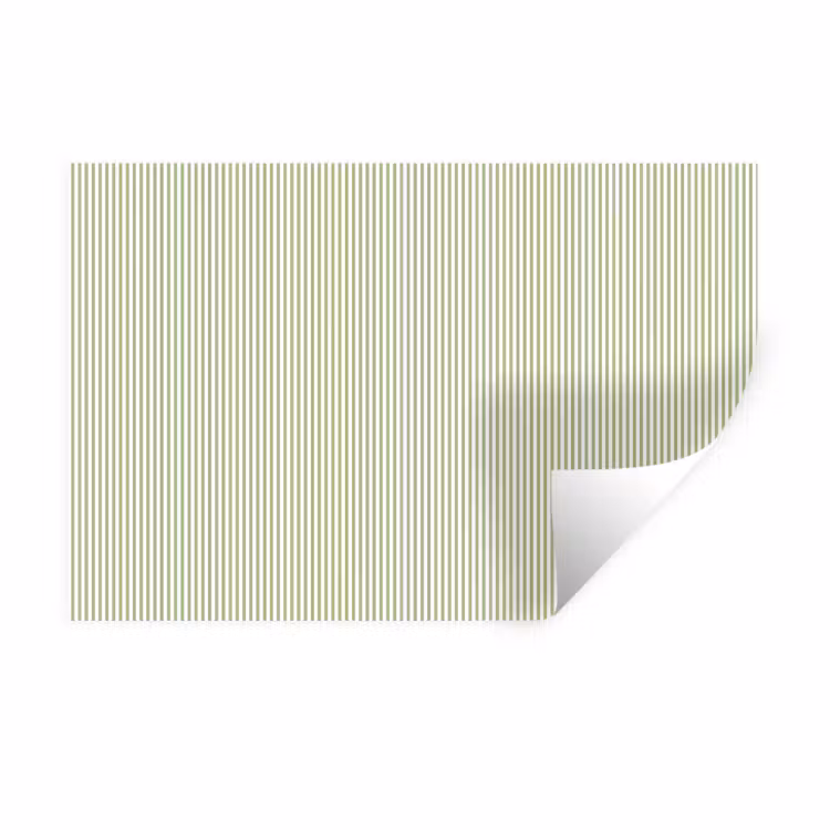 Muursticker - Saliegroen - Strepen - Minimalistisch - Patroon — 1