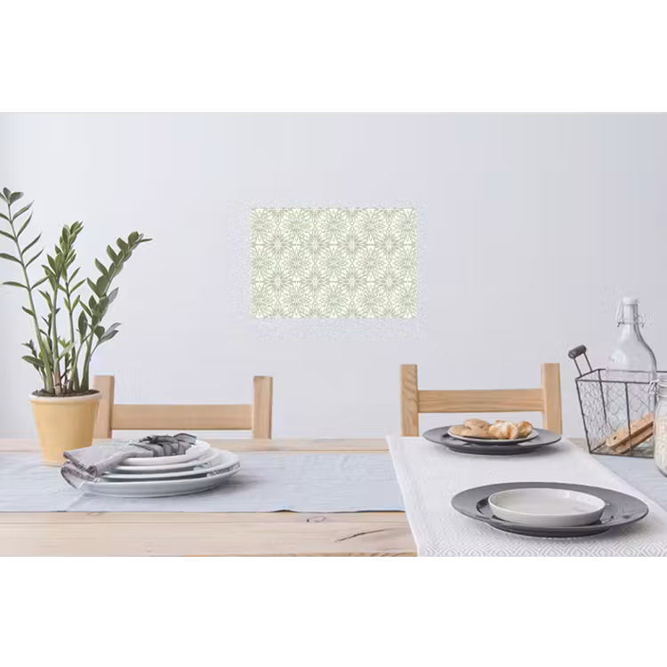 Muursticker - Saliegroen - Symmetrisch - Mandala - Ornament - Patroon — 3