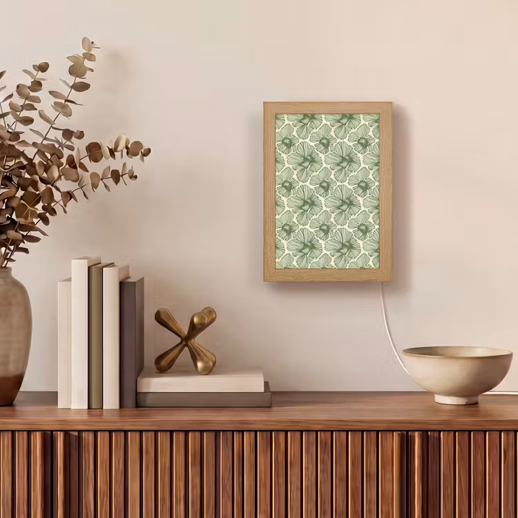 Gepersonaliseerd Lightbox - Groen - Botanisch - Bloemen - Organisch - Patroon — 4
