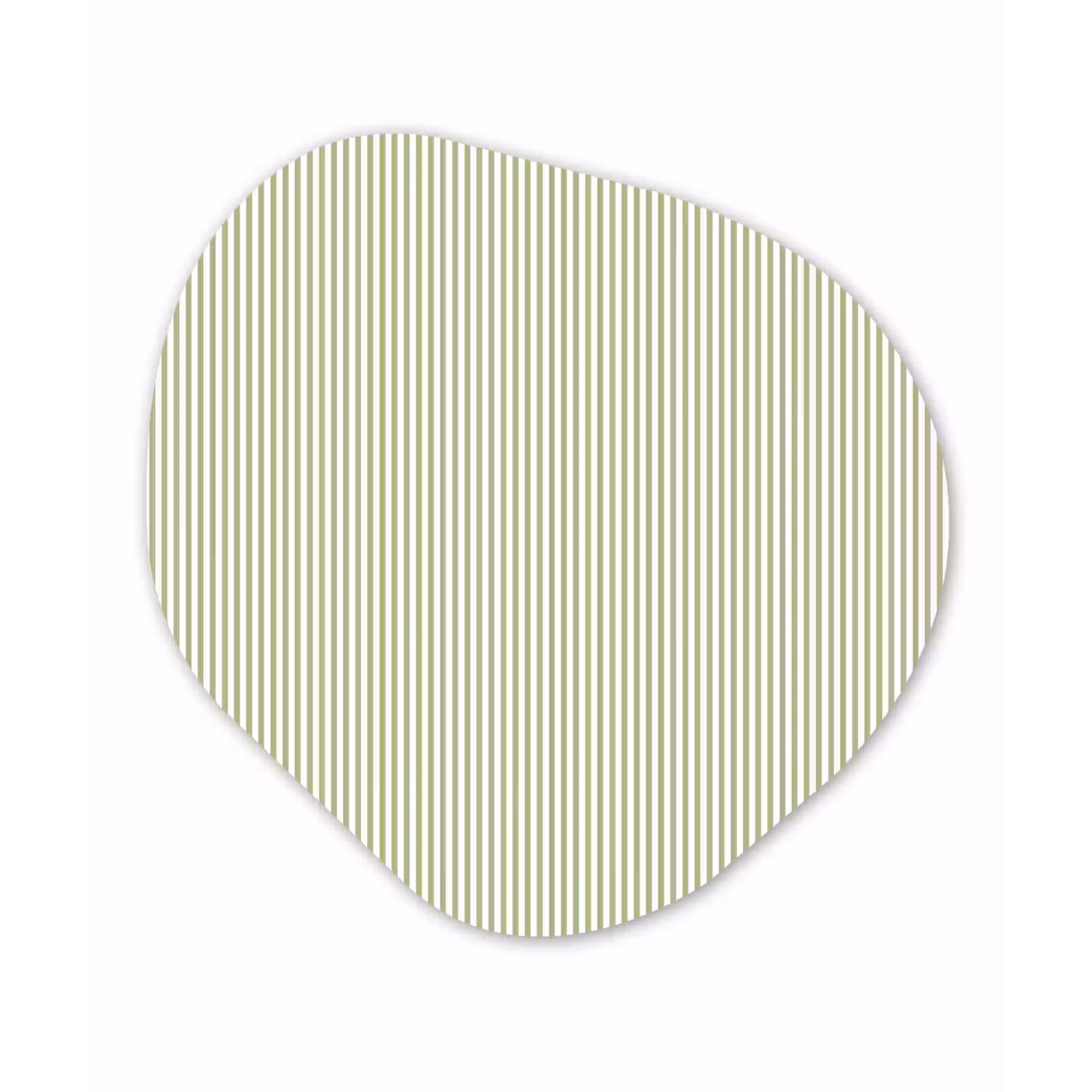 Organisch schilderij aluminium - Saliegroen - Strepen - Minimalistisch - Patroon — 1