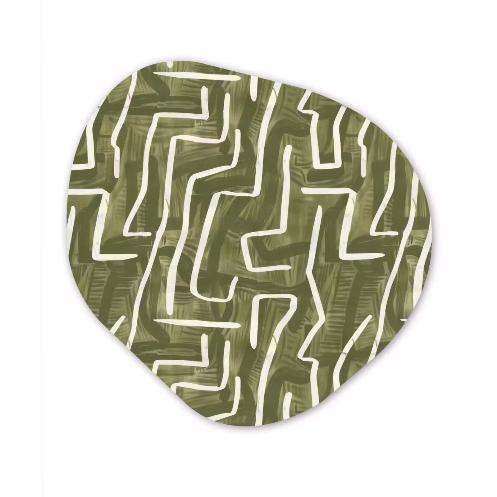 Organisch schilderij forex - Groen - Abstract - Penseelstreken - Patroon — 1
