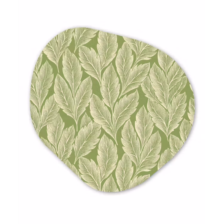 Organisch schilderij aluminium - Groen - Botanisch - Bladeren - Vintage - Patroon — 1