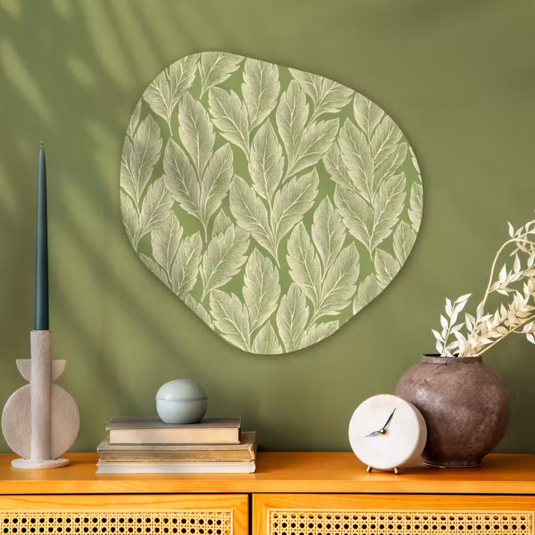 Organisch schilderij aluminium - Groen - Botanisch - Bladeren - Vintage - Patroon — 2