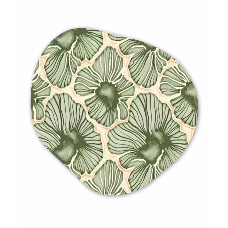Organisch schilderij forex - Groen - Botanisch - Bloemen - Organisch - Patroon — 1