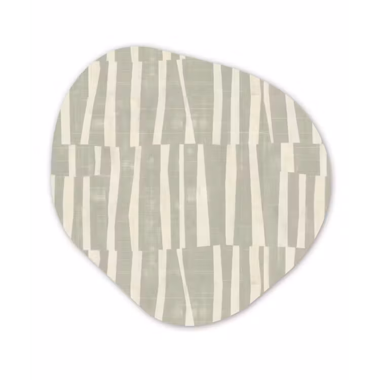 Organisch schilderij forex - Saliegroen - Strepen - Geometrisch - Textuur - Patroon — 1
