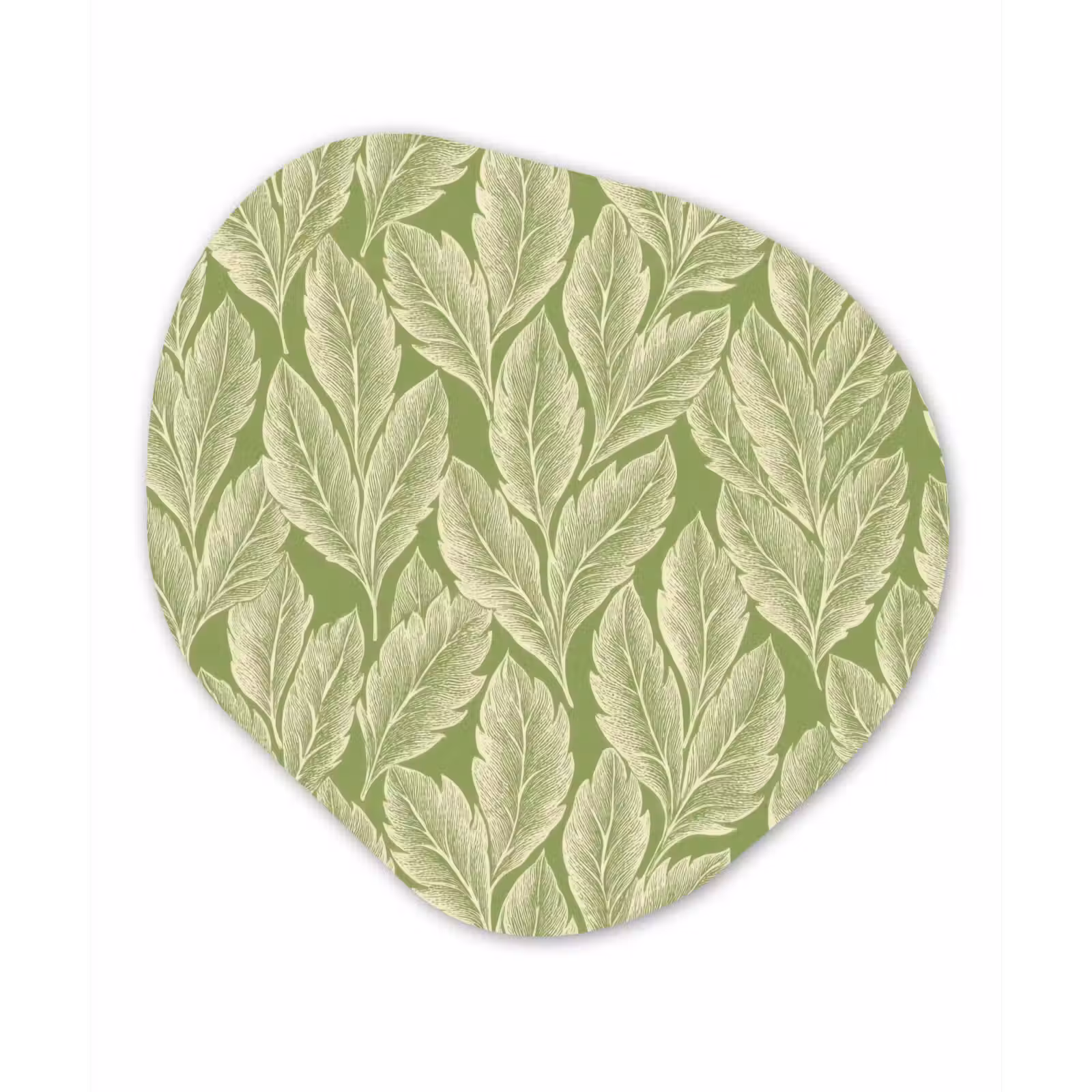 Organisch schilderij forex - Groen - Botanisch - Bladeren - Vintage - Patroon — 1