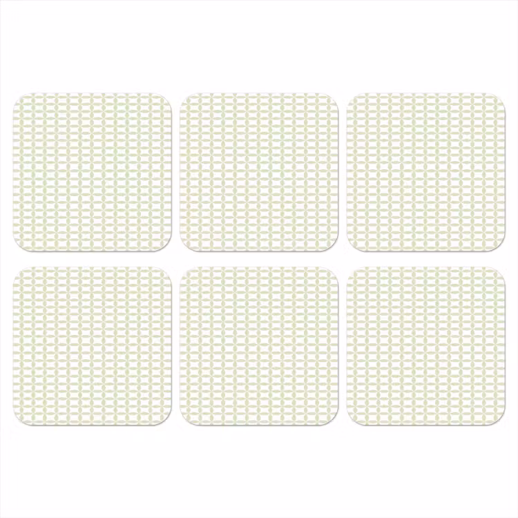 Onderzetter - Saliegroen - Geometrisch - Cirkels - Patroon — 1