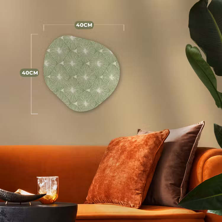 Organisch schilderij forex - Saliegroen - Botanisch - Ruiten - Organisch - Patroon — 4