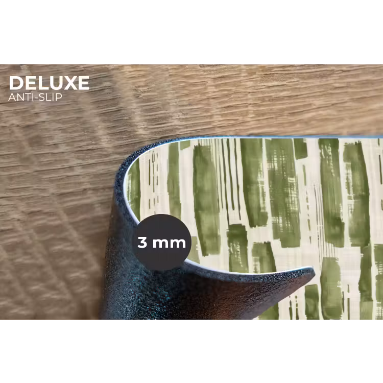 Placemat - 6 stuks - Groen - Abstract - Penseelstreken - Linnen - Patroon — 4