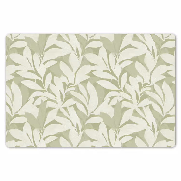 Placemat - 6 stuks - Saliegroen - Botanisch - Minimalistisch - Patroon — 7