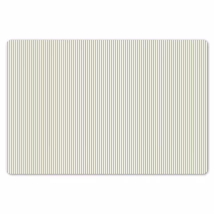 Placemat - 6 stuks - Saliegroen - Strepen - Minimalistisch - Patroon — 7