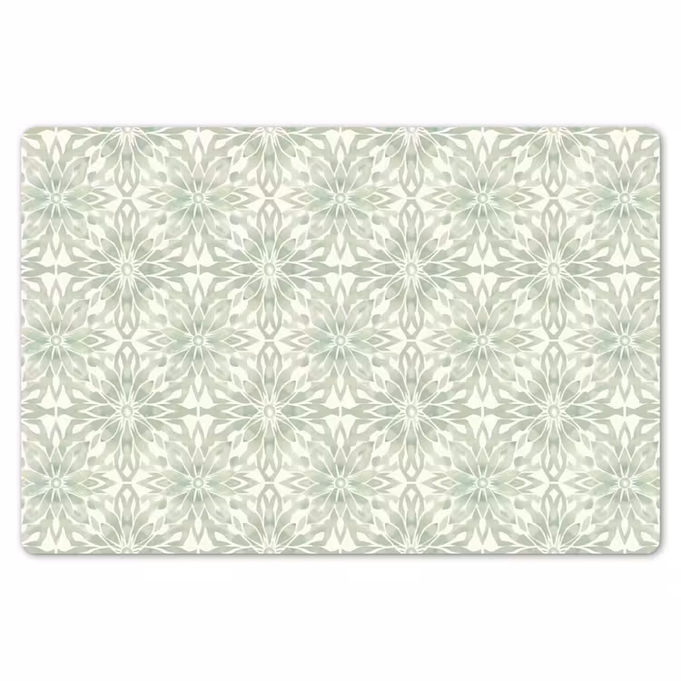 Placemat - 6 stuks - Saliegroen - Symmetrisch - Mandala - Ornament - Patroon — 7