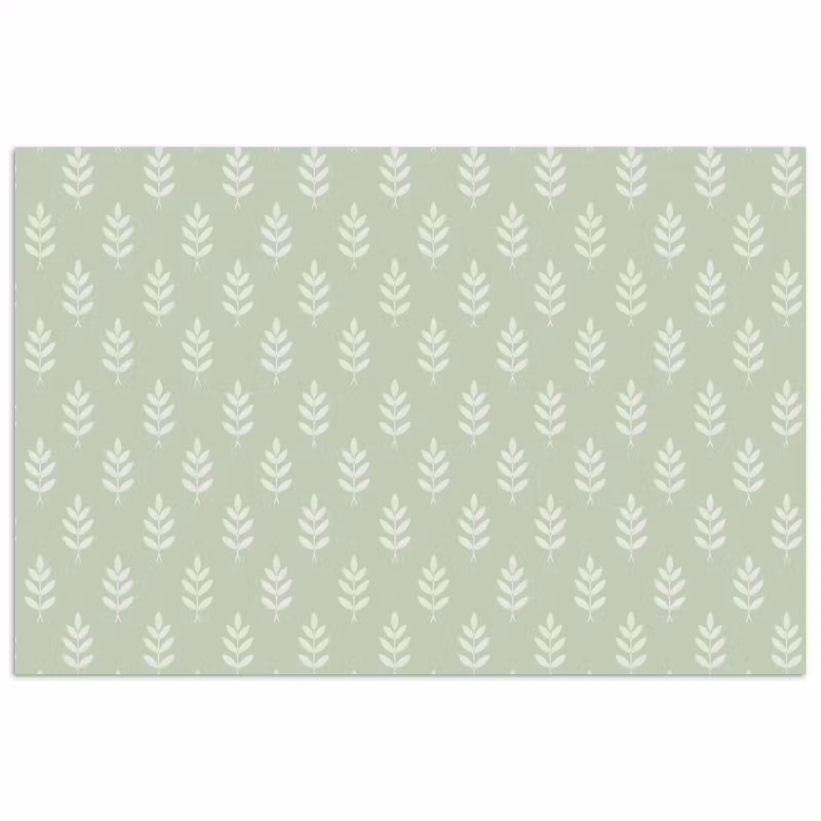 Poster - Saliegroen - Botanisch - Takjes - Minimalistisch - Patroon — 1