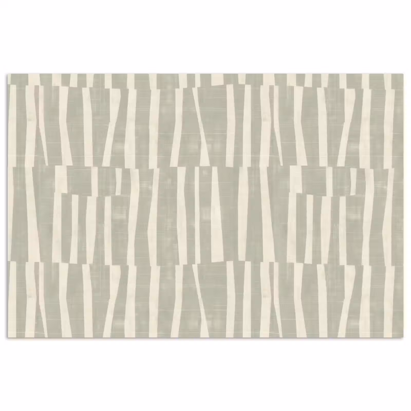 Poster - Saliegroen - Strepen - Geometrisch - Textuur - Patroon — 1