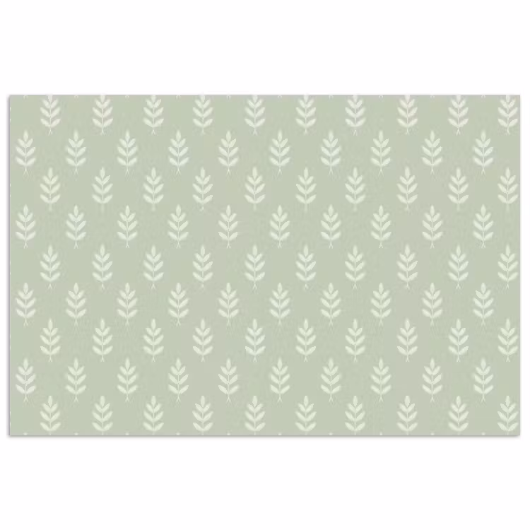 Poster - Saliegroen - Botanisch - Takjes - Minimalistisch - Patroon — 1