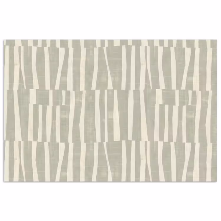 Poster - Saliegroen - Strepen - Geometrisch - Textuur - Patroon — 1