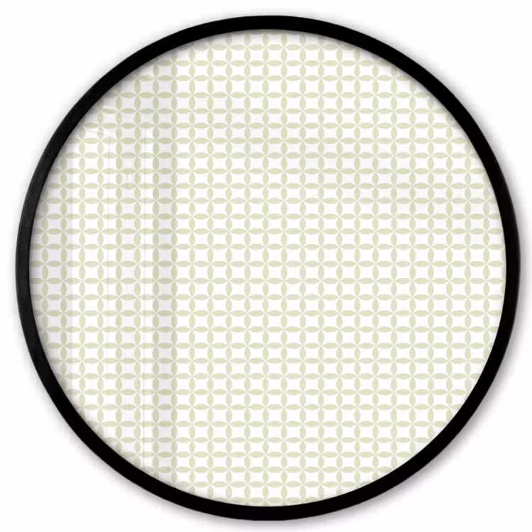 Ronde fotolijst - Saliegroen - Geometrisch - Cirkels - Patroon — 1