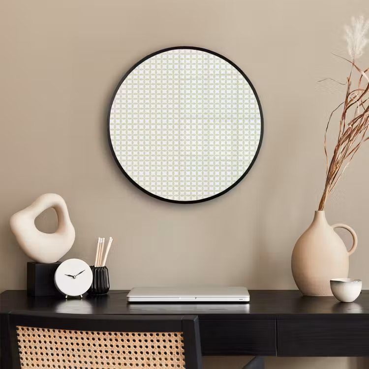 Ronde fotolijst - Saliegroen - Geometrisch - Cirkels - Patroon — 3