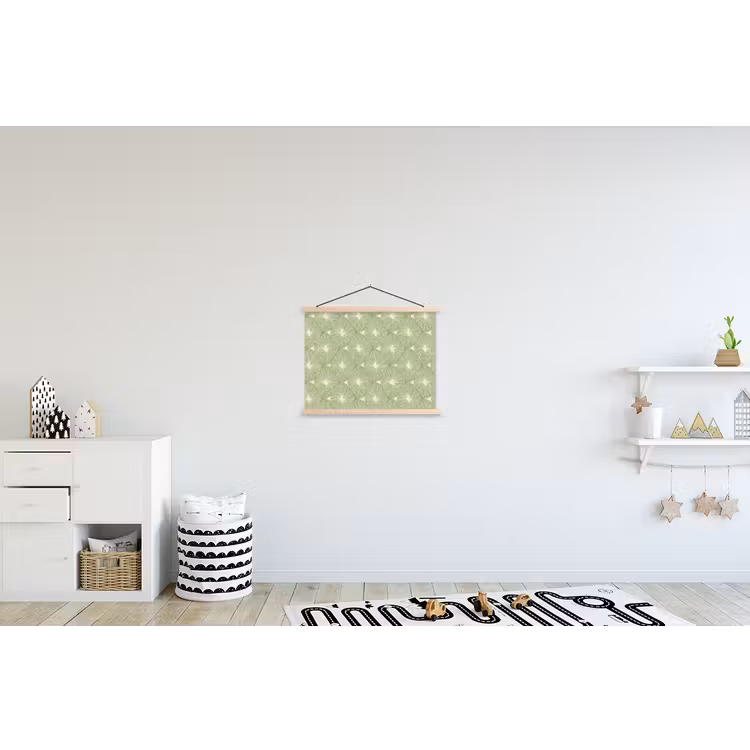 Schoolplaat - Saliegroen - Botanisch - Ruiten - Organisch - Patroon — 3