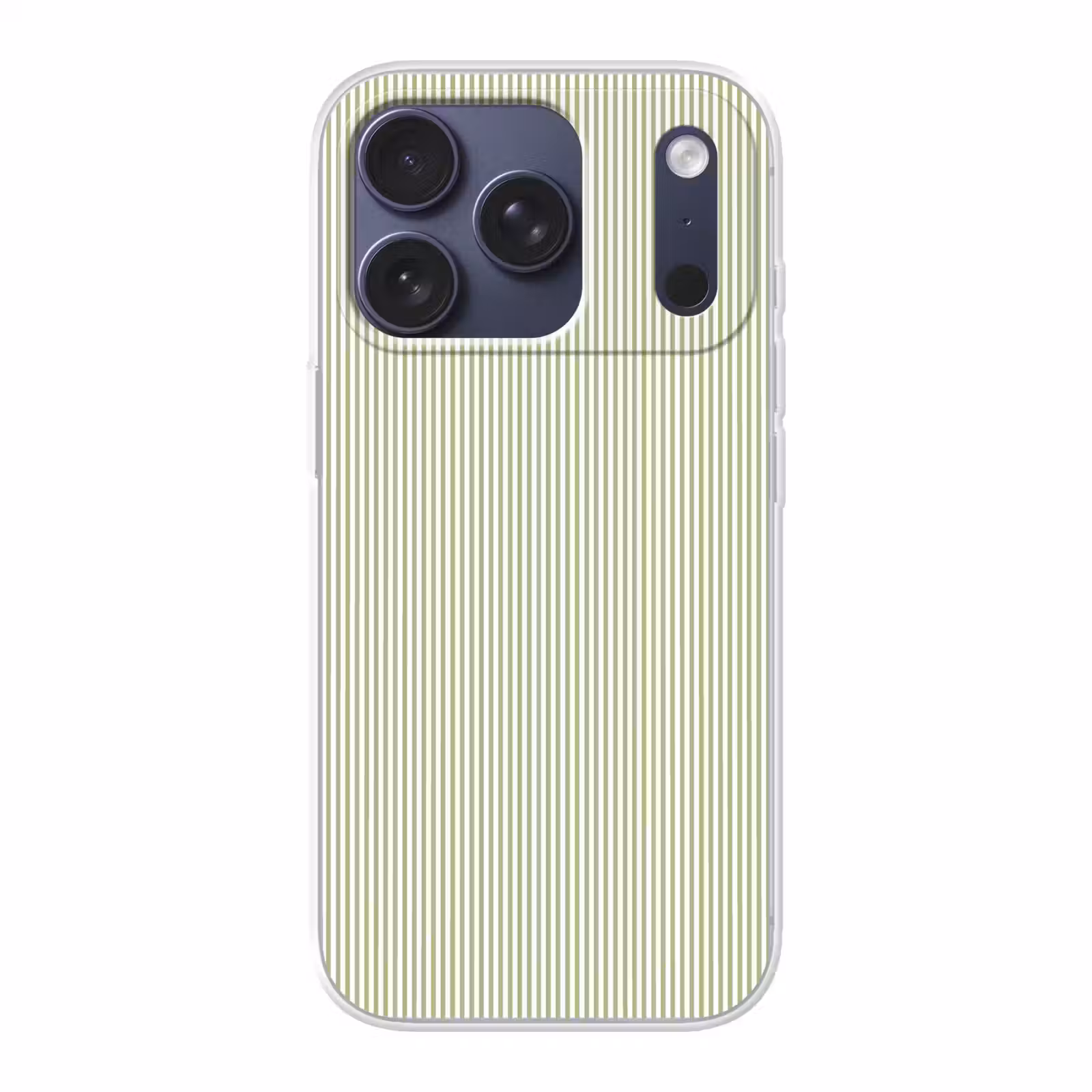 Telefoonhoesje - Saliegroen - Strepen - Minimalistisch - Patroon — 1