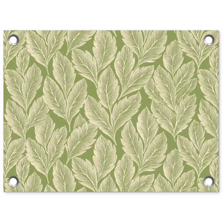 Tuinposter - Groen - Botanisch - Bladeren - Vintage - Patroon — 1