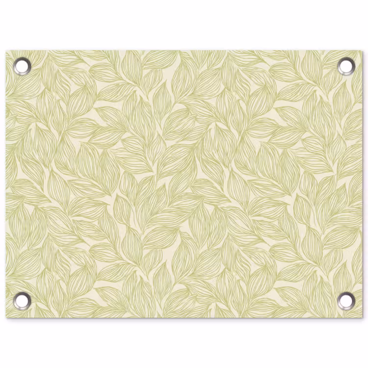 Tuinposter - Saliegroen - Botanisch - Bladeren - Handgetekend - Patroon — 1