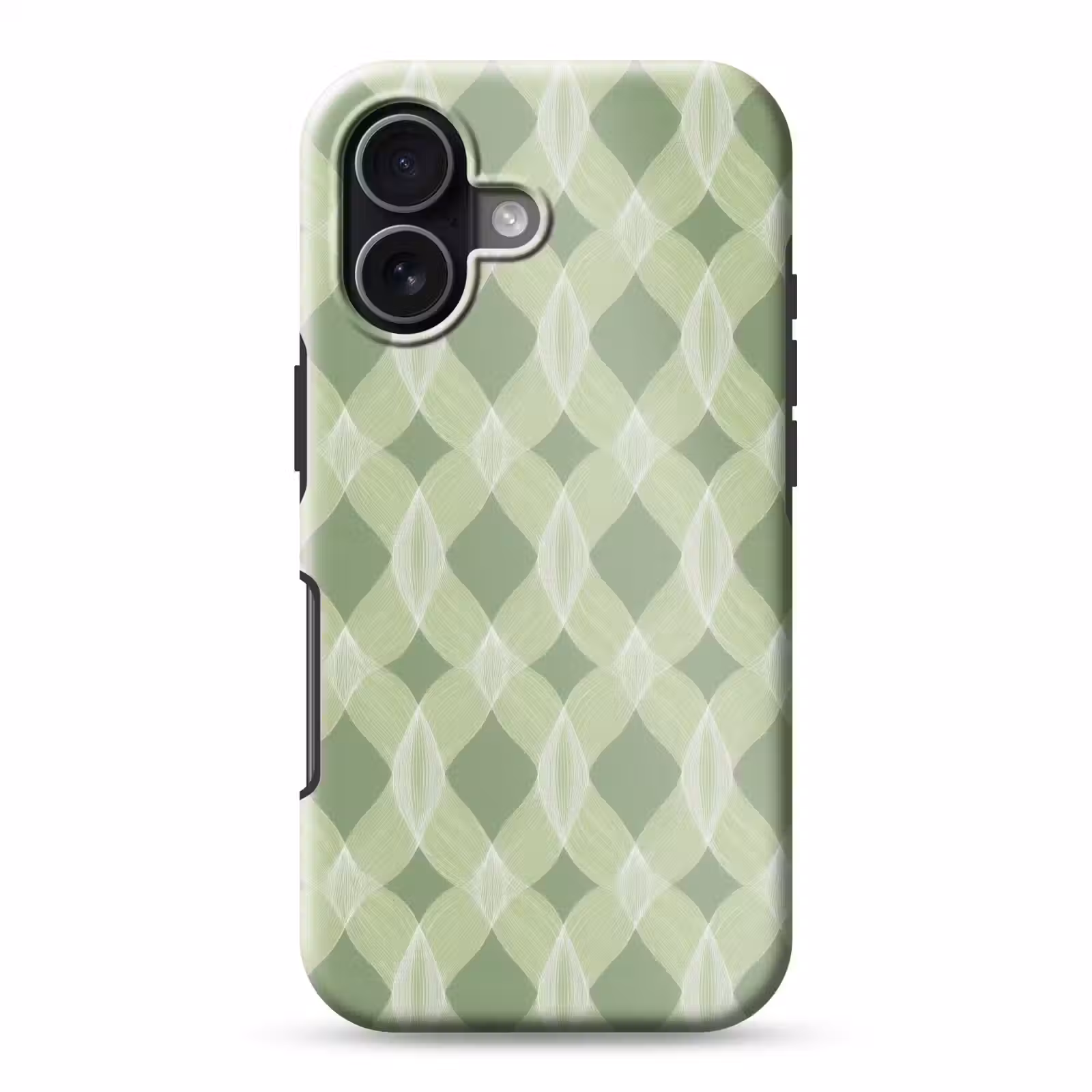 Telefoonhoesje Toughcase - Saliegroen - Geometrisch - Organisch - Traliewerk - Patroon — 1