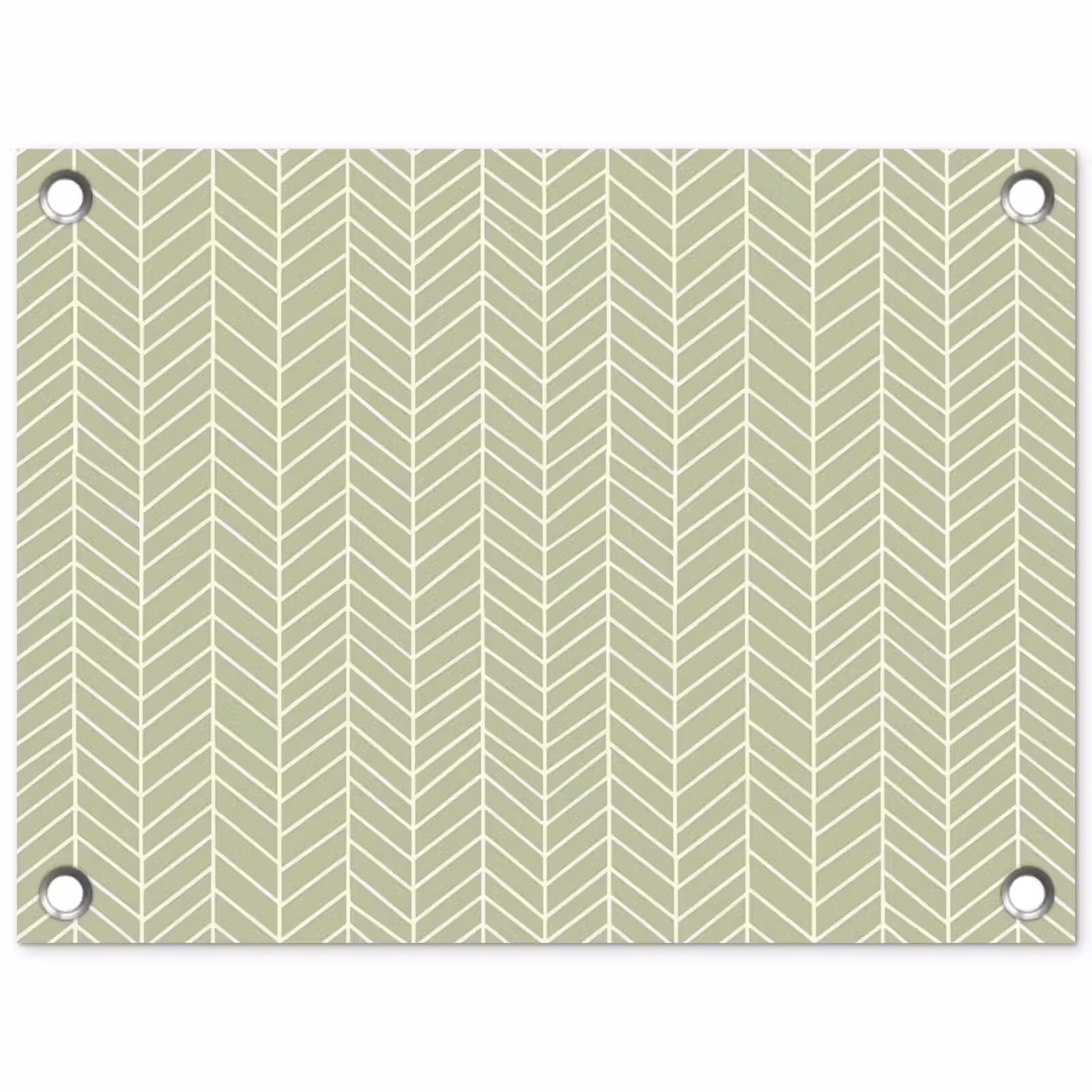 Tuinposter - Saliegroen - Visgraat - Geometrisch - Patroon — 1