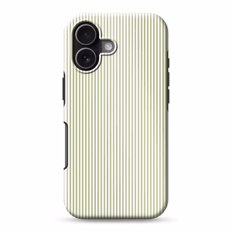 Telefoonhoesje Toughcase - Saliegroen - Strepen - Minimalistisch - Patroon — 1