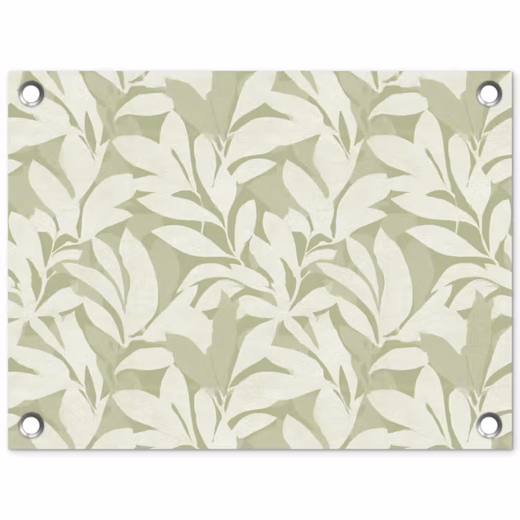 Tuinposter - Saliegroen - Botanisch - Minimalistisch - Patroon — 1