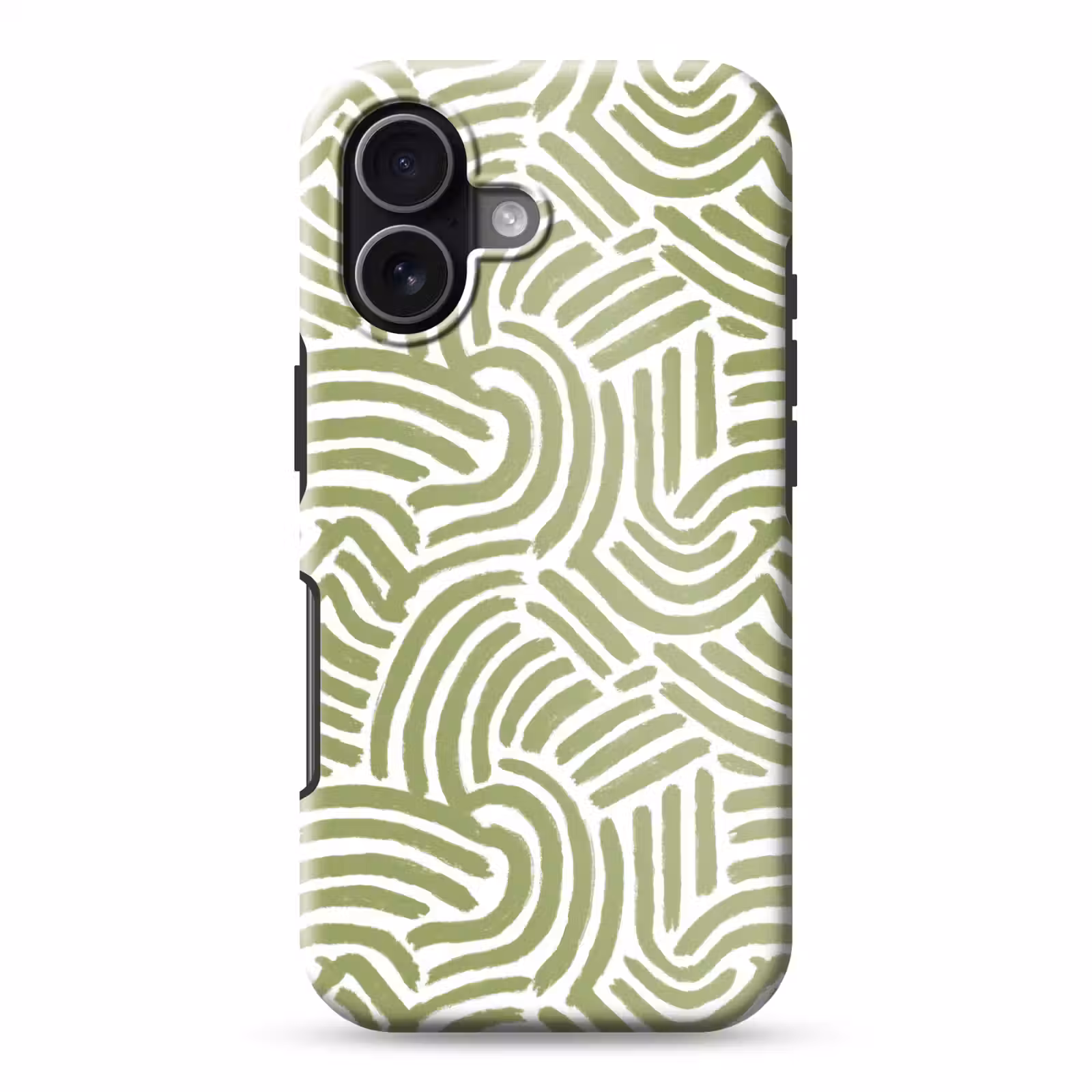 Telefoonhoesje Toughcase - Saliegroen - Abstract - Bogen - Handgetekend - Patroon — 1