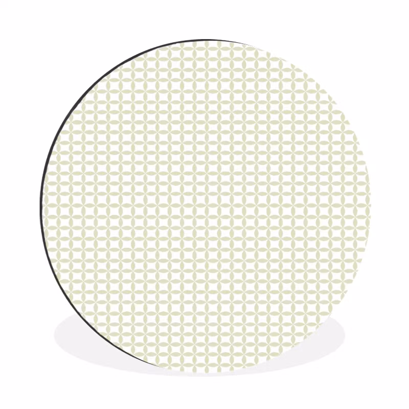 Muurcirkel aluminium - Saliegroen - Geometrisch - Cirkels - Patroon — 1
