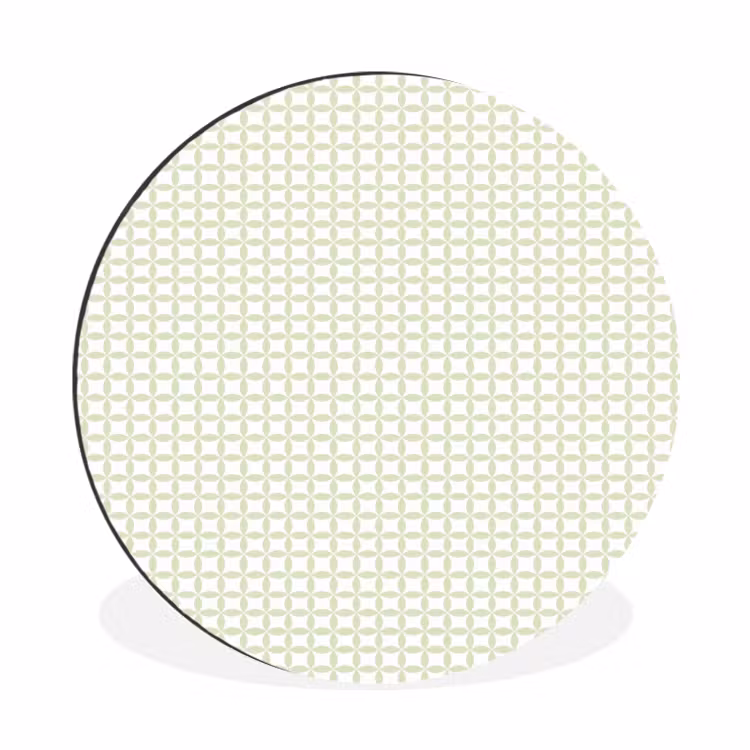 Muurcirkel aluminium - Saliegroen - Geometrisch - Cirkels - Patroon — 1
