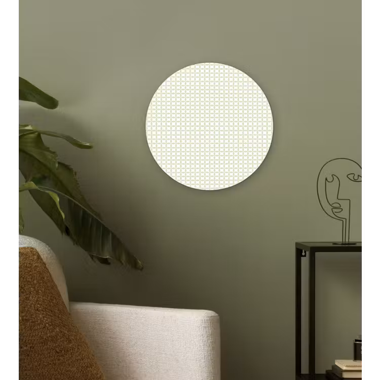 Muurcirkel glas - Saliegroen - Geometrisch - Cirkels - Patroon — 3