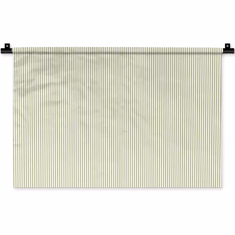 Wandkleed - Saliegroen - Strepen - Minimalistisch - Patroon — 1
